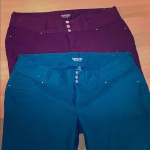 2 pairs bodycon jeggings